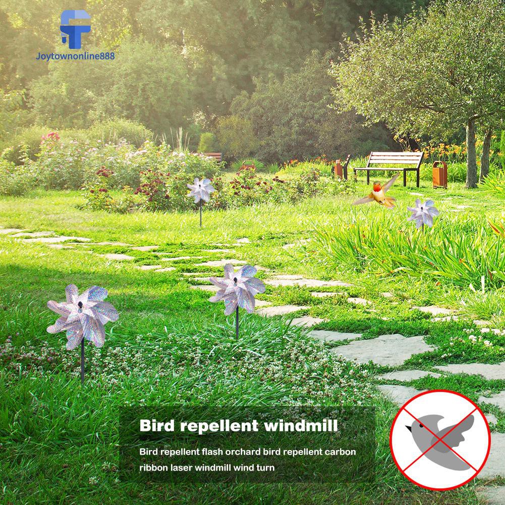 Joeღอุปกรณ์ไล่นก Pinwheels สําหรับตกแต่งสวน