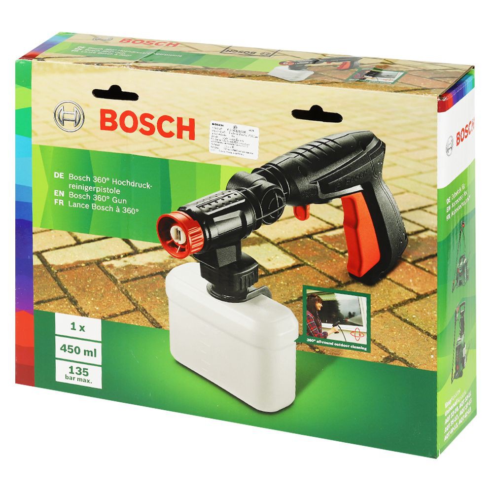 ปืนสั้นพร้อมกระบอกน้ำยา BOSCH AQT เครื่องฉีดน้ำและอุปกรณ์ CLEANSING ACCESSORIES BOSCH AQT