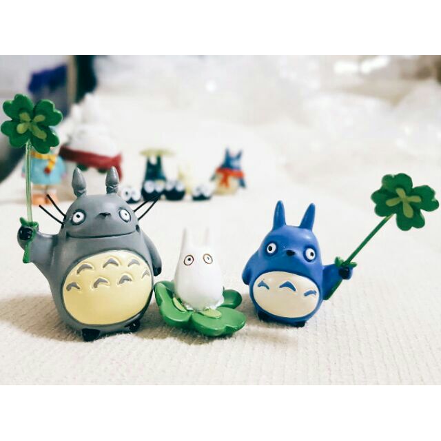 ใบโควเวอร์ โชคดี โมเดลตุ๊กตาแต่งสวน แต่งกระถาง My neighbor totoro ฟิกเกอร์ DIY