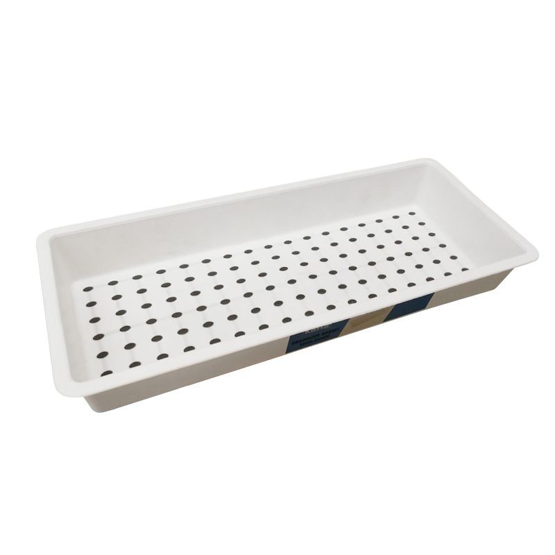 KASSA HOME ถาดอเนกประสงค์ทรงเหลี่ยม (L) รุ่น SLIPPERY-84050 ขนาด 39 x 16.4 x 5 ซม. สีขาว
