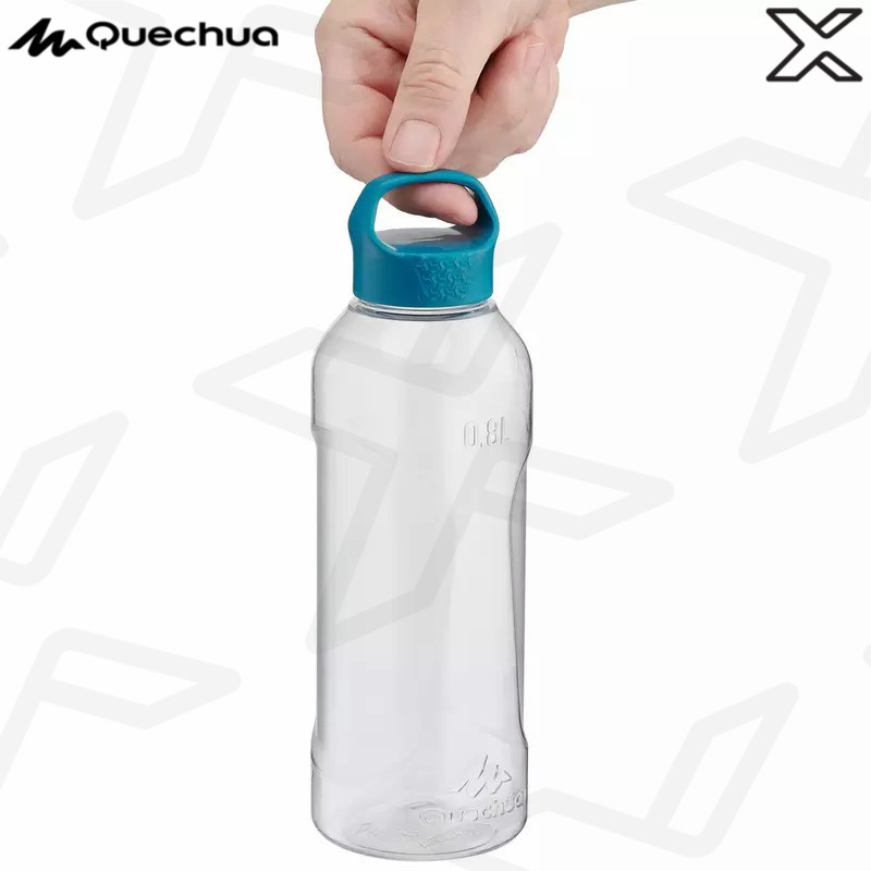 QUECHUA ขวดน้ำพลาสติก (Tritan) สำหรับการเดินป่าแบบฝาเกลียวรุ่น 100 ขนาด 0.8 ลิตร