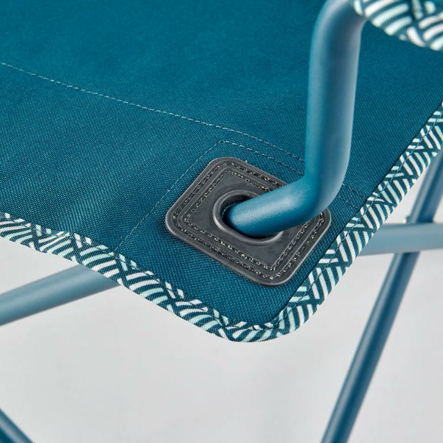 Quechua พร้อมส่ง รับน้ำหนักได้ 110kg รับประกันความแข็งแรงทนทาน เก้าอี้แบบพับได้ มีที่วางแก้ว