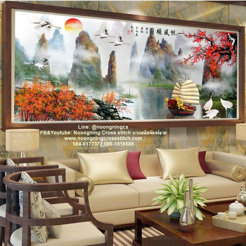 นางเงือก ครอสติสคริสตัล Diamond painting โมเสก ภาพติดเพชร งานฝีมือทำที่บ้าน DIY