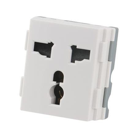 เต้ารับเดี่ยว 3 ขา UNIVERSAL HACO W8318A ผลิตจากทองเหลืองอย่างดีไม่บิดงอง่าย