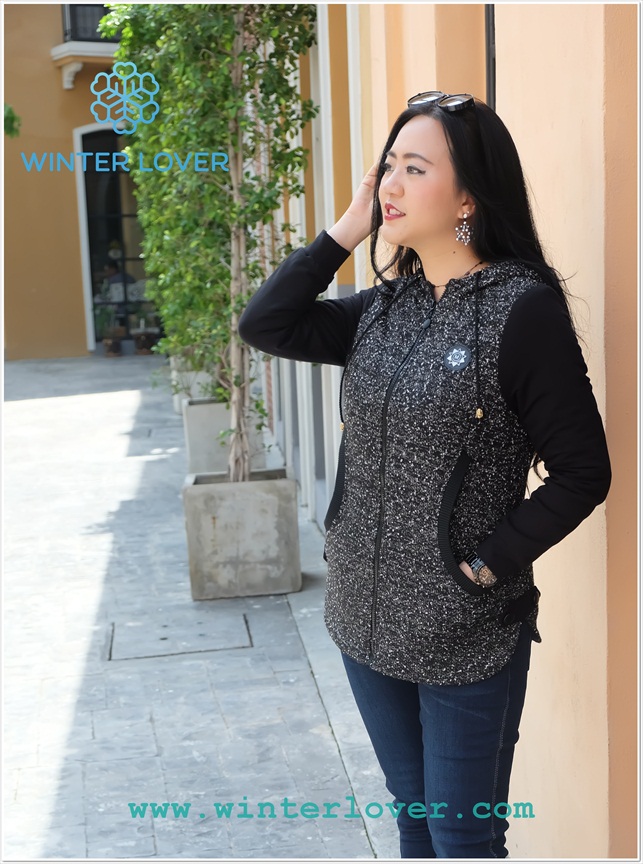 เสื้อแจ็คเก็ตผู้หญิงขนาดใหญ่