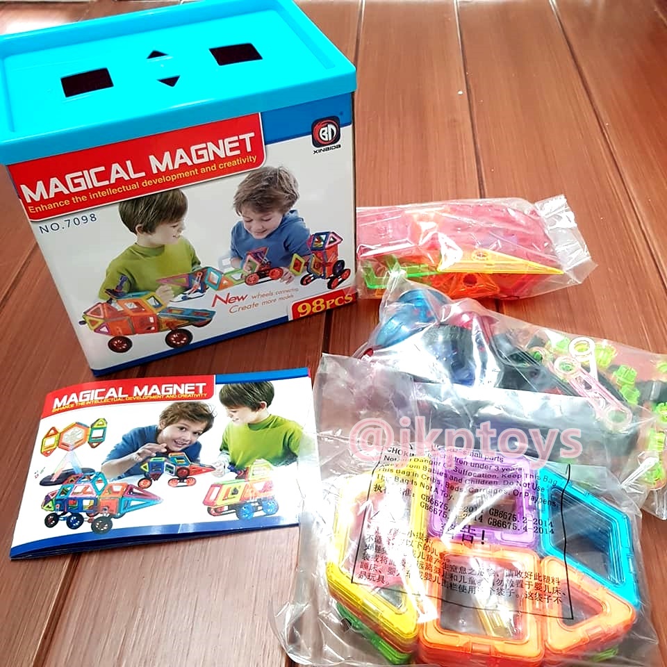 Magical Magnet ตัวต่อเเม่เหล็ก 98 ชิ้น