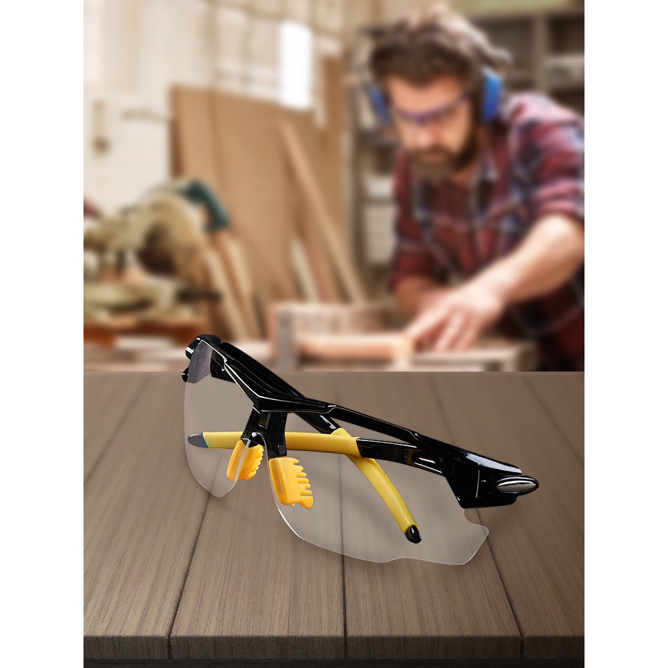 !!สินค้าขายดี!! แว่นตากันฝุ่นละออง แว่นตากันลม แว่นตาใสพลาสติก Protective Eyeglasses