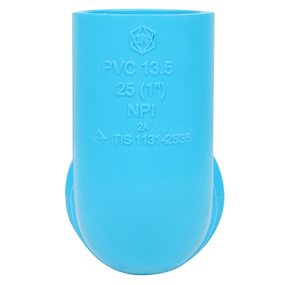 ท่อประปา ข้อต่อ ท่อน้ำ ท่อPVC ข้องอ 90 เกลียวใน-หนา SCG 1" สีฟ้า FPT ELBOW 90 PVC SOCKET SCG 1" LIGHT BLUE