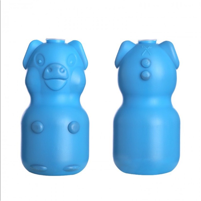 Hello H30122 ดับกลิ่นถังชักโครก น้องหมู น้องหมี ดับกลิ่นห้องน้ำ ชักโครก น้ำสีฟ้าระงับกลิ่นได้ดี