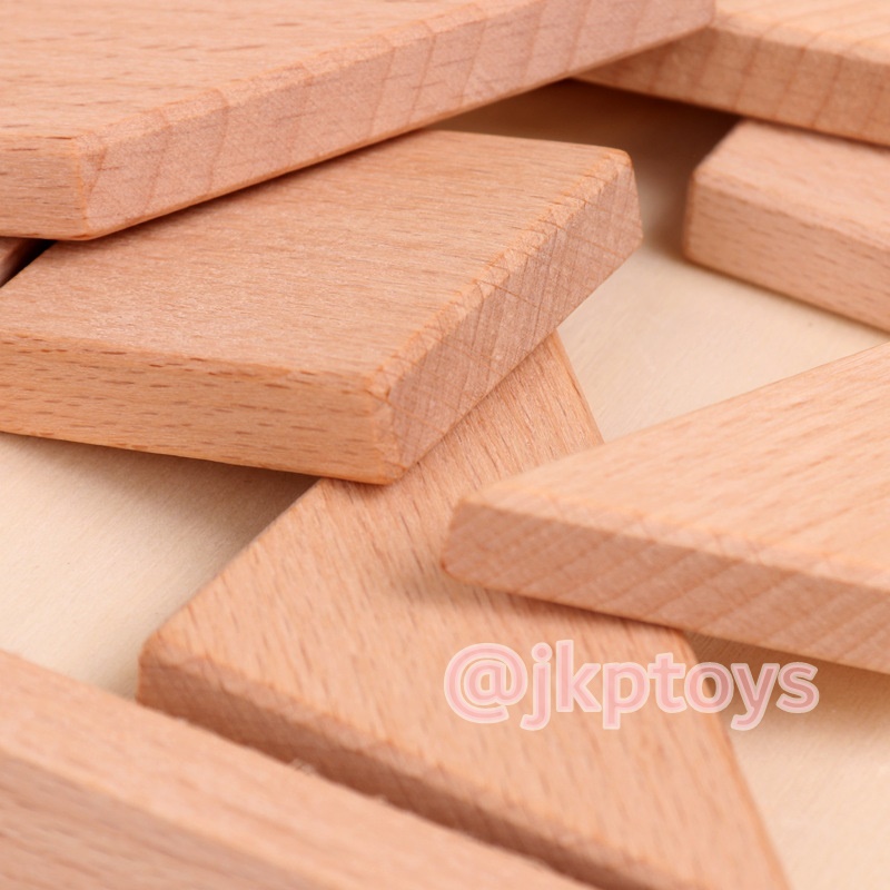 ชุดต่อTangram 14 ภาพในกล่องเก็บอย่างดี