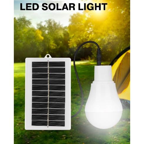 !!สินค้าขายดี!! หลอดไฟ LED พร้อมแผงโซล่าเซลล์ หลอดไฟพลังงานแสงอาทิตย์ Portable Solar Lightbulb