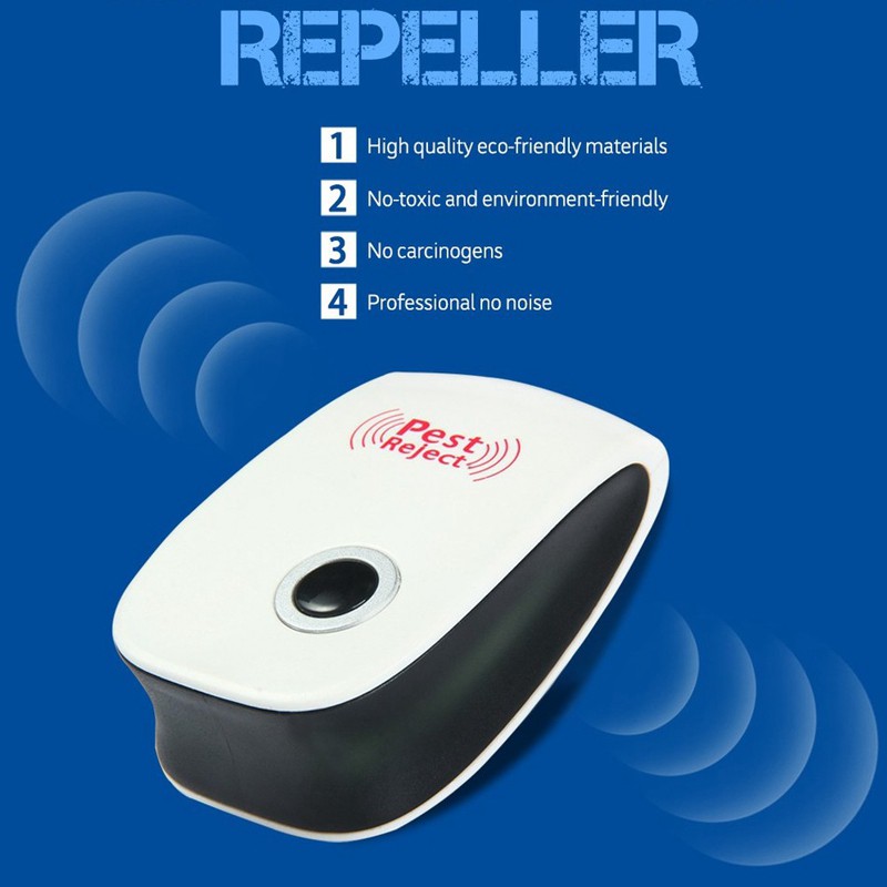 เครื่องไล่ยุง เครื่องไล่หนู เครื่องไล่แมลงสาบ ระบบอัลตร้าโซนิค ใช้ไฟบ้าน Electronic Ultrasonic Light Pest Repeller