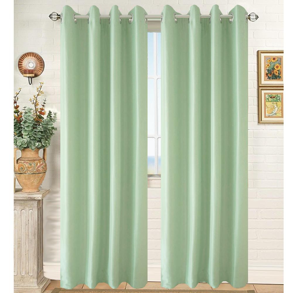 ผ้าม่าน EYELET CHILD FREEDOM STYLE SILKY UV 140x220 ซม. สีเขียว ผ้าม่านประตู CURTAIN ผ้าม่านและมู่ลี่