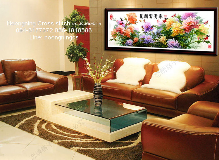 นาฬิกาการ์ตูน ชุดปักครอสติช พิมพ์ลาย ครอสติสจีน งานฝีมือ DIY