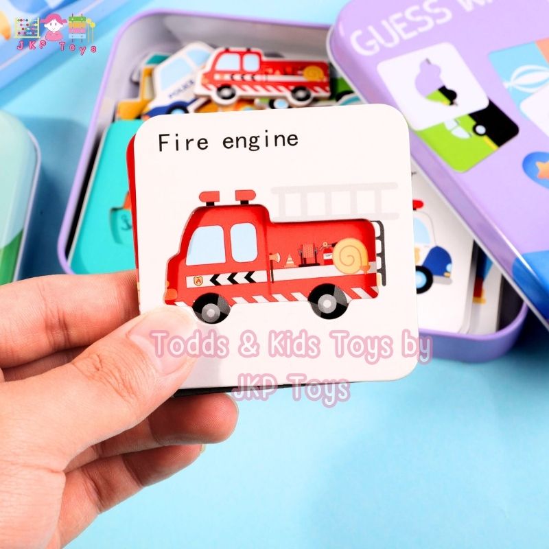 Todds & Kids Toys by JKP Toys จิ๊กซอว์จับคู่ เดาซิว่าฉันเป็นใคร พร้อมกล่องเก็บพกพาง่าย Guess who I am?