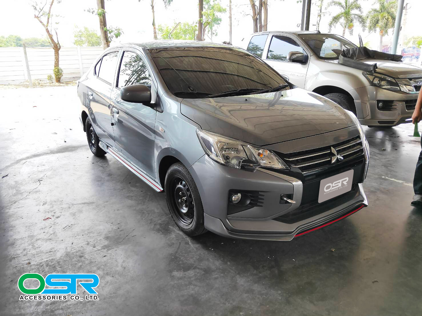 ชุดแต่งรถ สเกิร์ต-สปอยเลอร์ New Mitsubishi Attrage 2020 ทรง SR-Limited By OSR