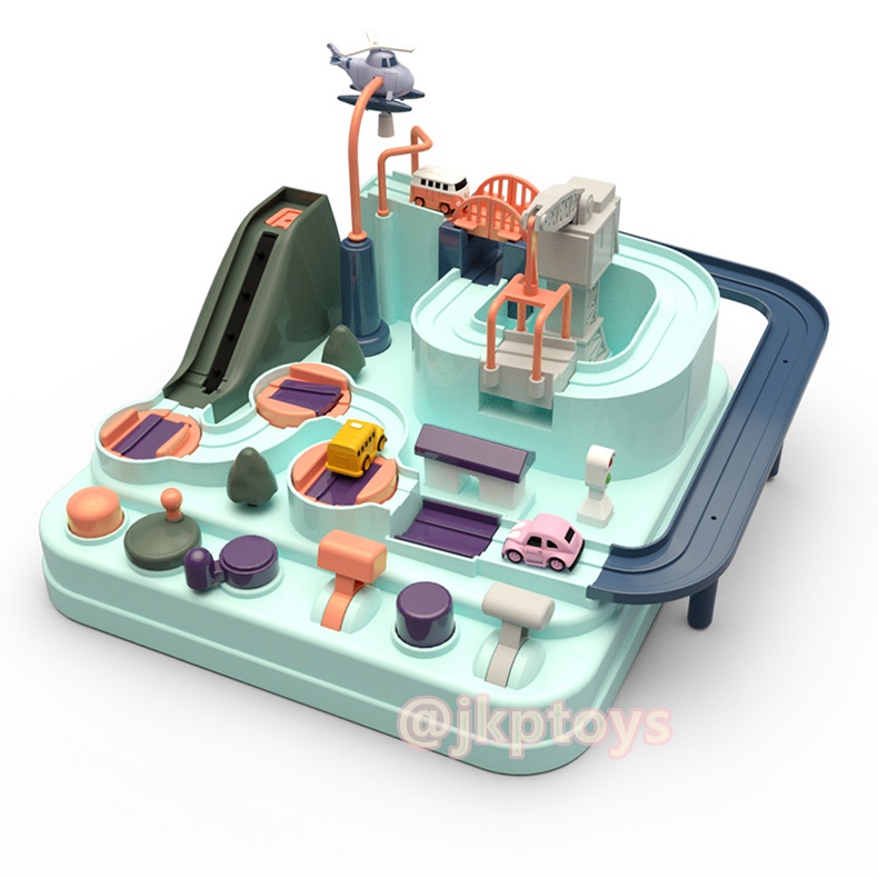 ของเล่นรถผจญภัย ของเล่นเสริมสร้างพัฒนาการเจ้าตัวเล็ก Car Adventure Small City For Kids