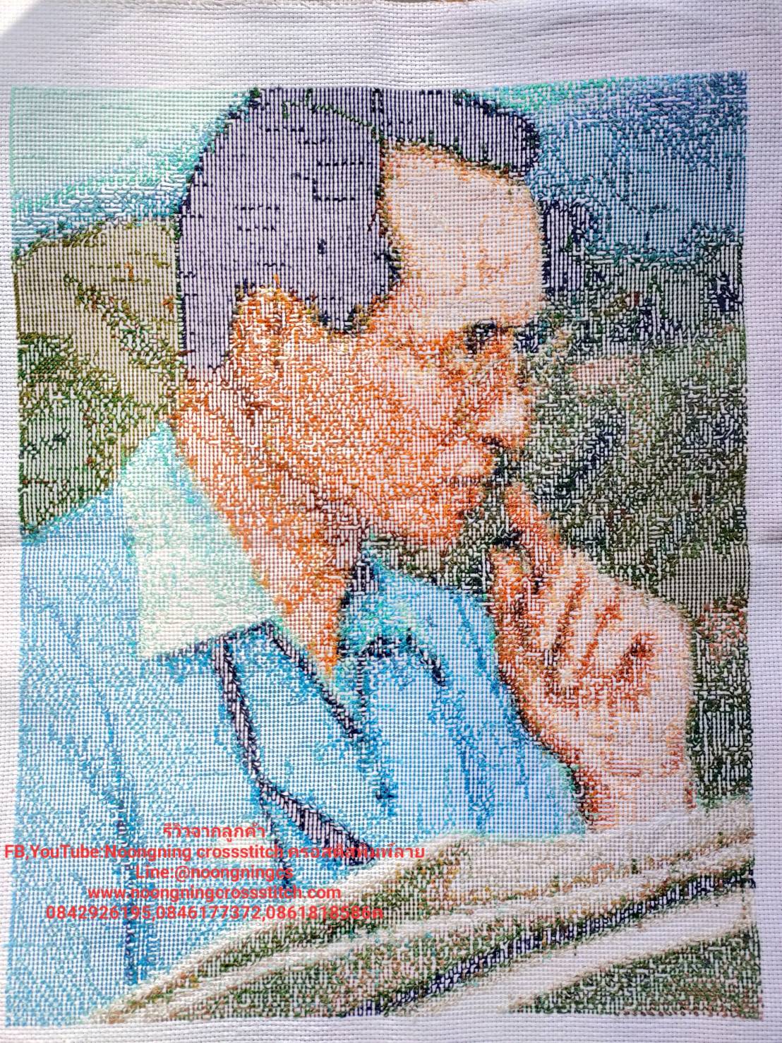 พระพิฆเนศ ชุดปักครอสติช พิมพ์ลาย ครอสติสจีน งานฝีมือ DIY