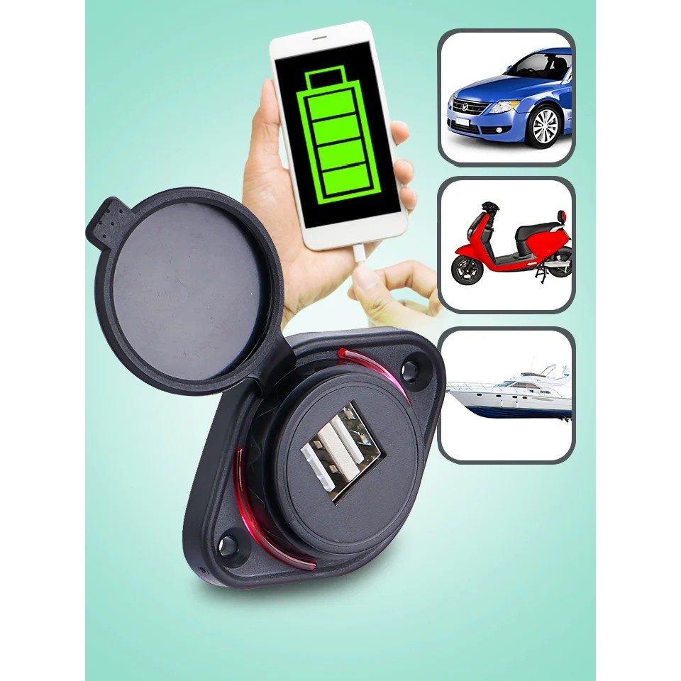 !!สินค้าขายดี!! พอร์ท USB ติดรถยนต์ USB Charger