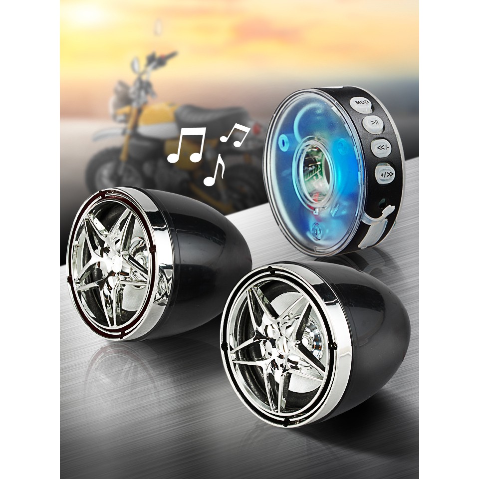 !!สินค้าขายดี!! ลำโพงติดรถมอเตอร์ไซค์ Motorbike Audio Player