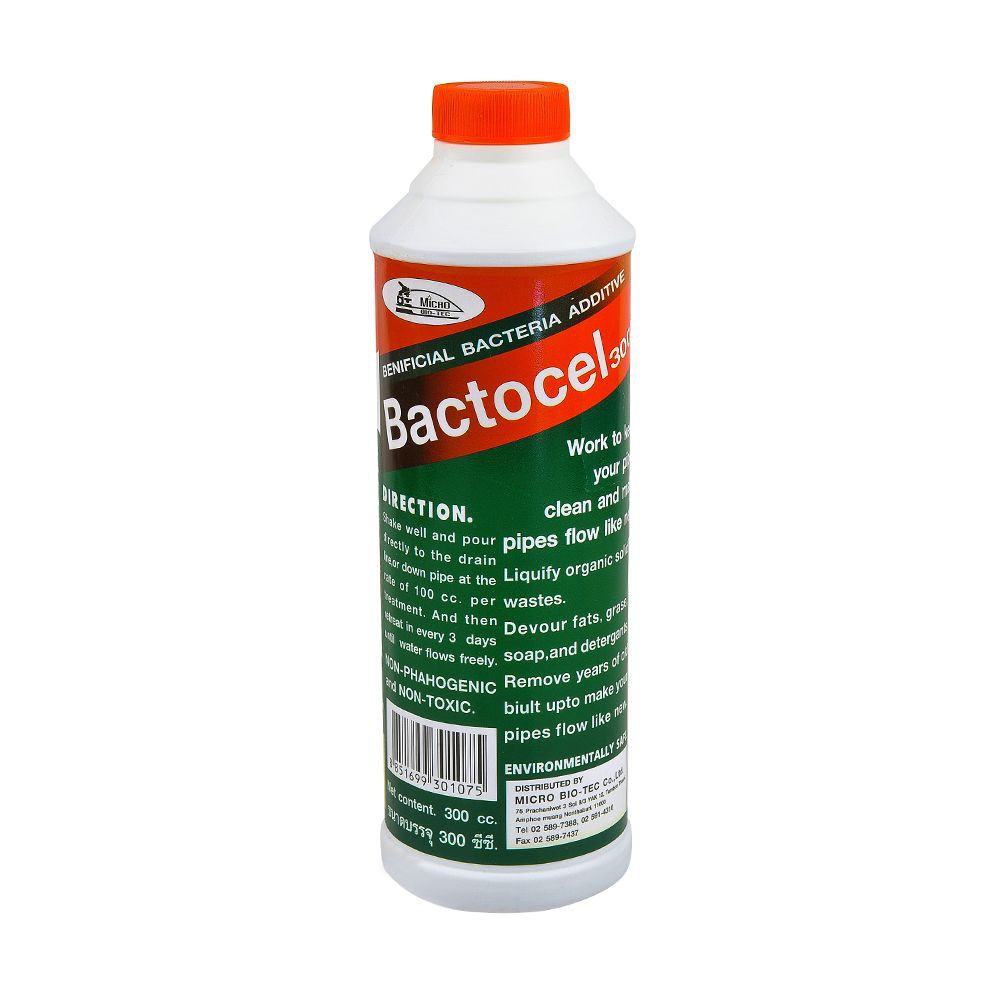 น้ำยาย่อยจุลินทรีย์ BACTOCEL 3001 300 มล. น้ำยากำจัดสิ่งอุดตันและกลิ่น