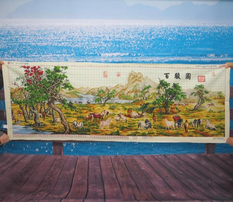 สำเภา ชุดปักครอสติส พิมพ์ลาย ครอสติสจีน งานฝีมือทำที่บ้าน DIY