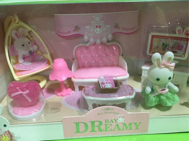 💓มีแบบใหม่💓 บ้านกระต่าย ห้องน้ำ ห้องนอนกระต่าย ร้านอาหาร เค้ก ปาร์ตี้ ห้องครัว พร้อมฟิกเกอร์กระต่าย bay dreamy miliya