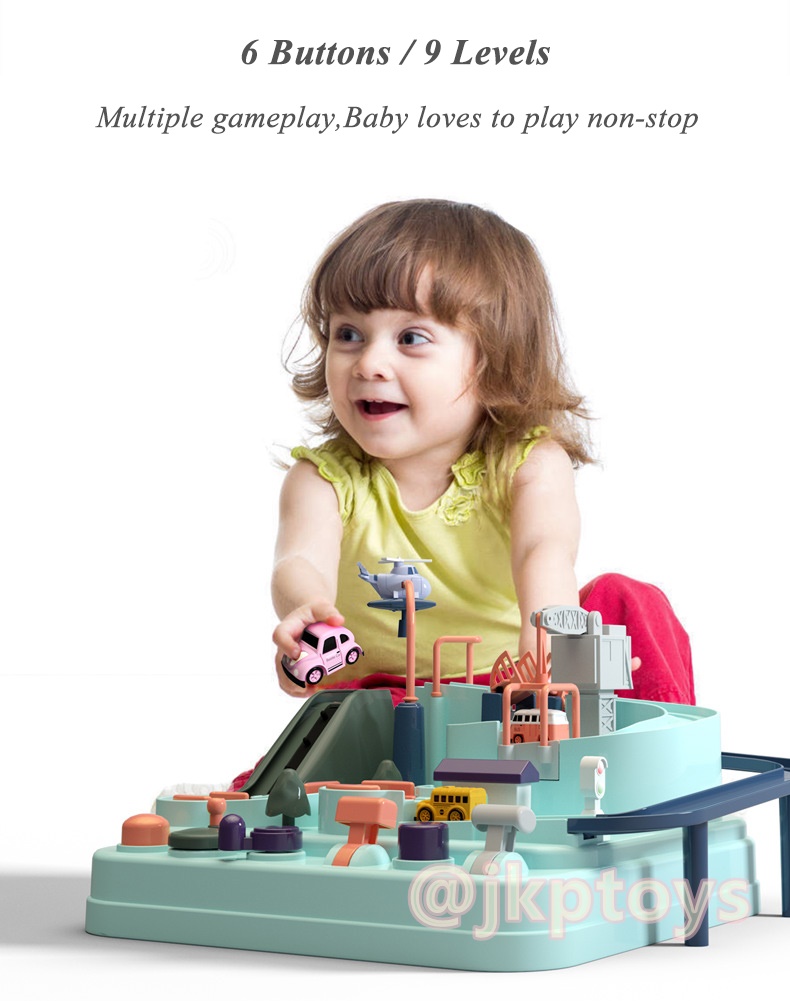 ของเล่นรถผจญภัย ของเล่นเสริมสร้างพัฒนาการเจ้าตัวเล็ก Car Adventure Small City For Kids