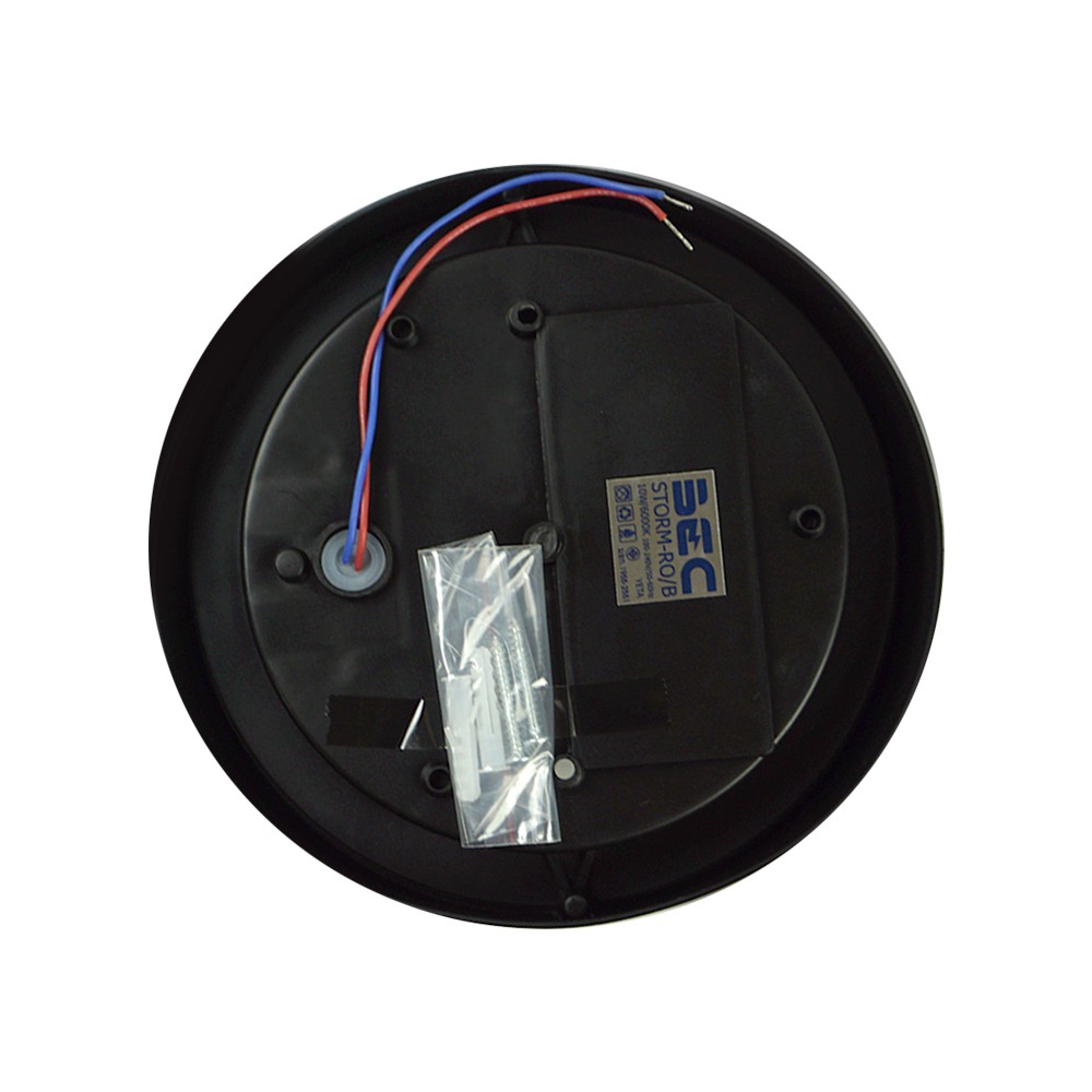 ไฟผนังนอก LED BEC STORM-RO/B พลาสติก โมเดิร์น 10W WARMWHITE สีดำ ไฟตกแต่งสวน ไฟภายนอก