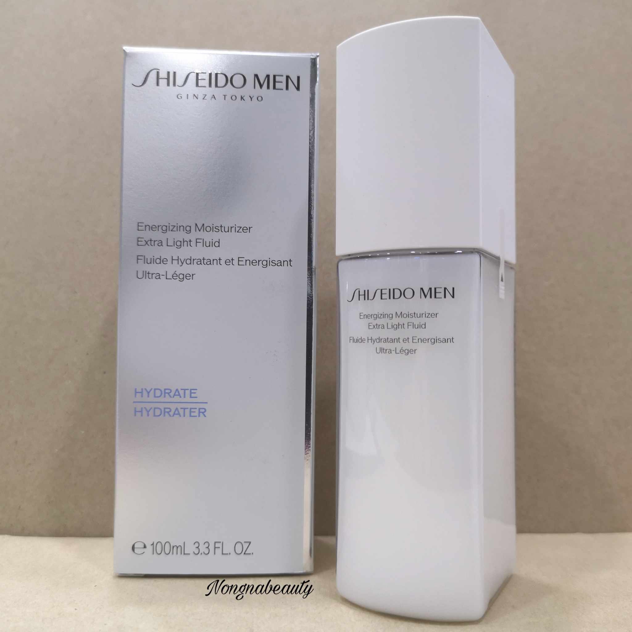 SHISEIDO Men Energizing Moisturizer Extra Light Fluid 100ml. มอยส์เจอร์ไรเซอร์เนื้อบางเบา สูตรเฉพาะสำหรับผิวผู้ชาย