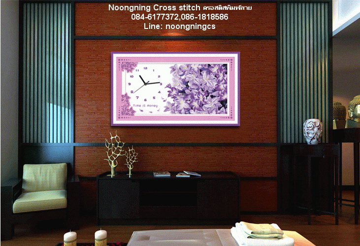 นกคู่ ชุดปักครอสติส พิมพ์ลาย ครอสติสจีน งานฝีมือทำที่บ้าน DIY