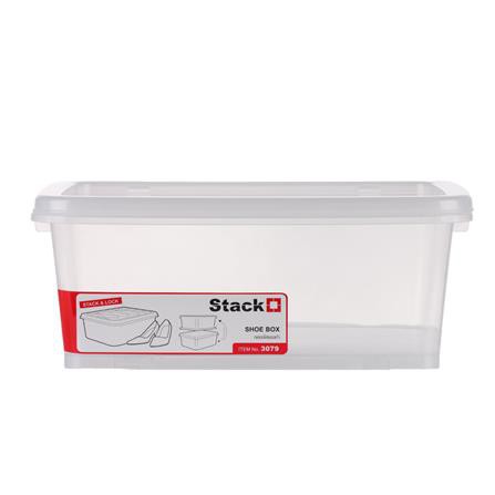 กล่องรองเท้าใส STACKO 3079 28.7x35.7x14 ซม. ทนทานต่อการใช้งาน