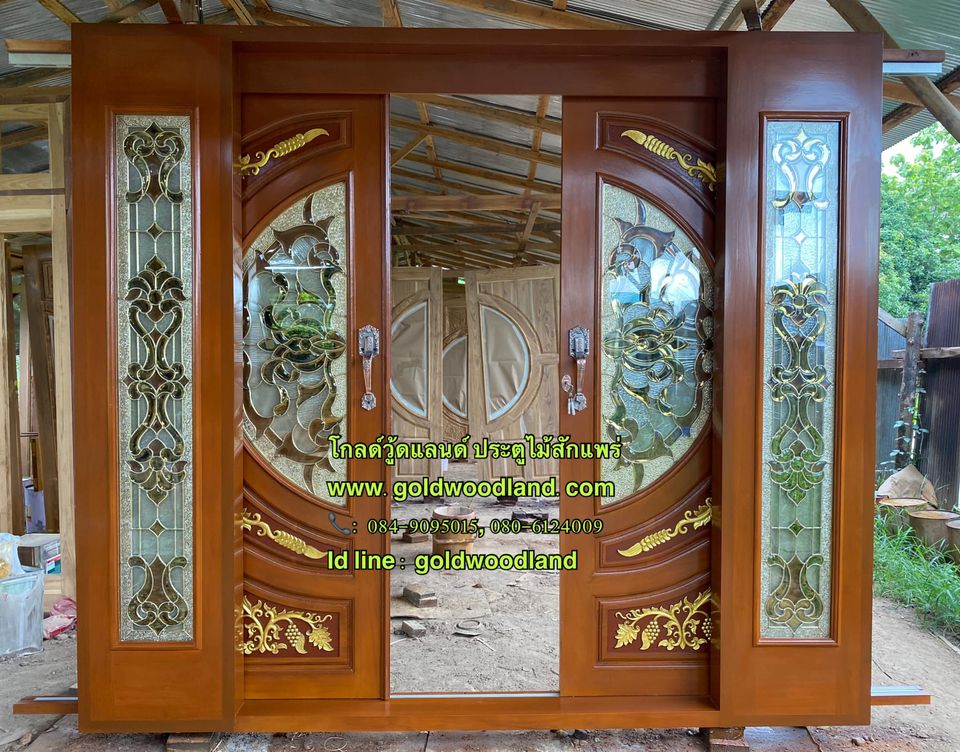 ประตูไม้บานเลื่อนสําเร็จรูป