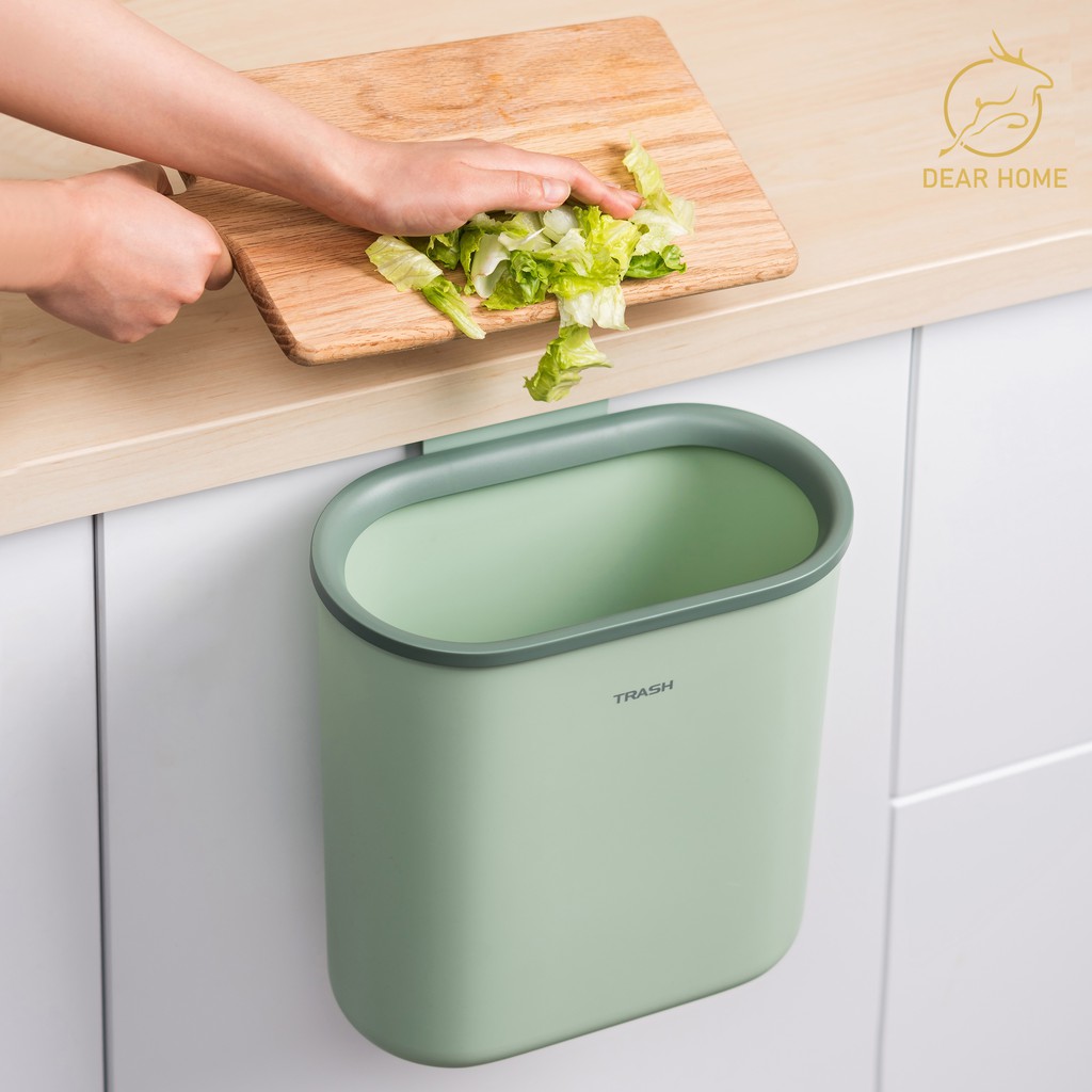 (รับโค้ดลด30บาท) Dear Home ถังขยะ มินิ ในครัว ห้องน้ำ สไตล์ญี่ปุ่น แบบแขวน ที่ทิ้งขยะ เล็ก สองขนาด
