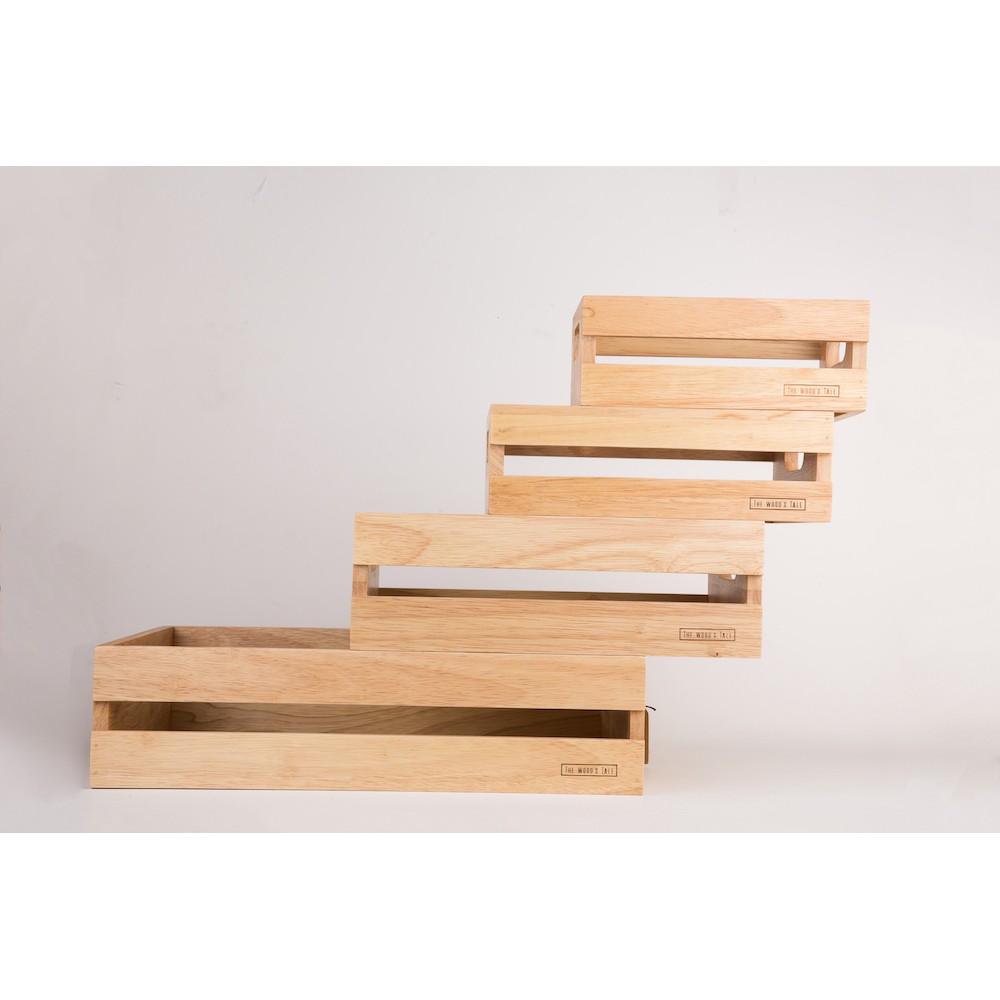 The Wood's Tale ลังไม้ กล่องไม้ WOODEN BOX B จากไม้ธรรมชาติ มี 4 ไซส์