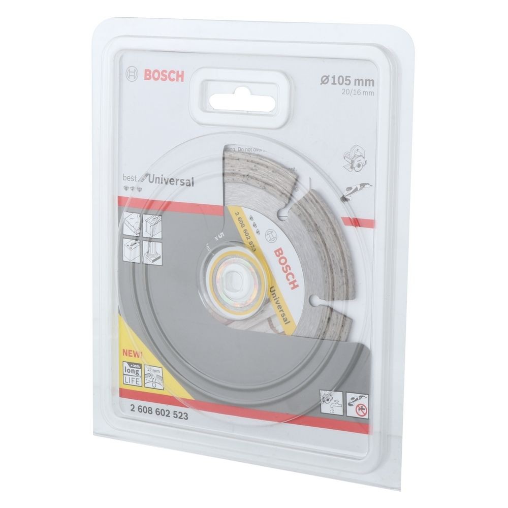 แผ่นตัดเพชร BOSCH 2608602523 4 นิ้ว เครื่องมือตัดและอุปกรณ์ BOSCH 2608602523 4" DIAMOND BLADE