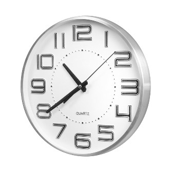 KH นาฬิกาแขวนอะลูมิเนียม สีขาว Dash ขนาด 30 x 30 x 30 ซม.รุ่น G31852810