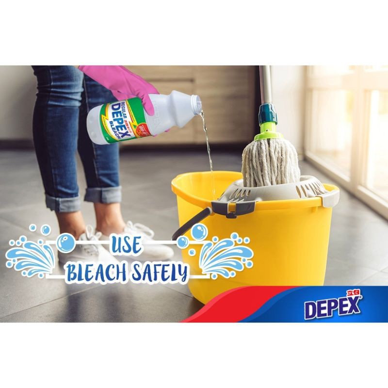 DEPEX น้ำยาฟอกขาว(sodium hypochlorite)ไฮเตอร์มาเลย์ depex ขนาด 500ml