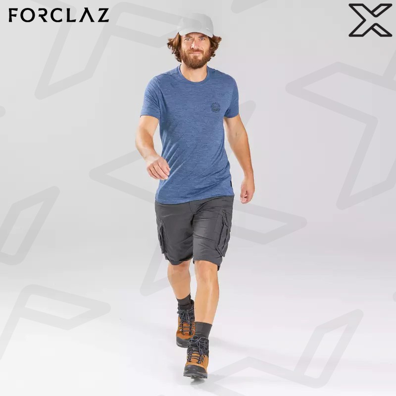 FORCLAZ หมวกแก๊ปสำหรับการเทรคกิ้งรุ่น Travel 100 (สีเทาอ่อน)
