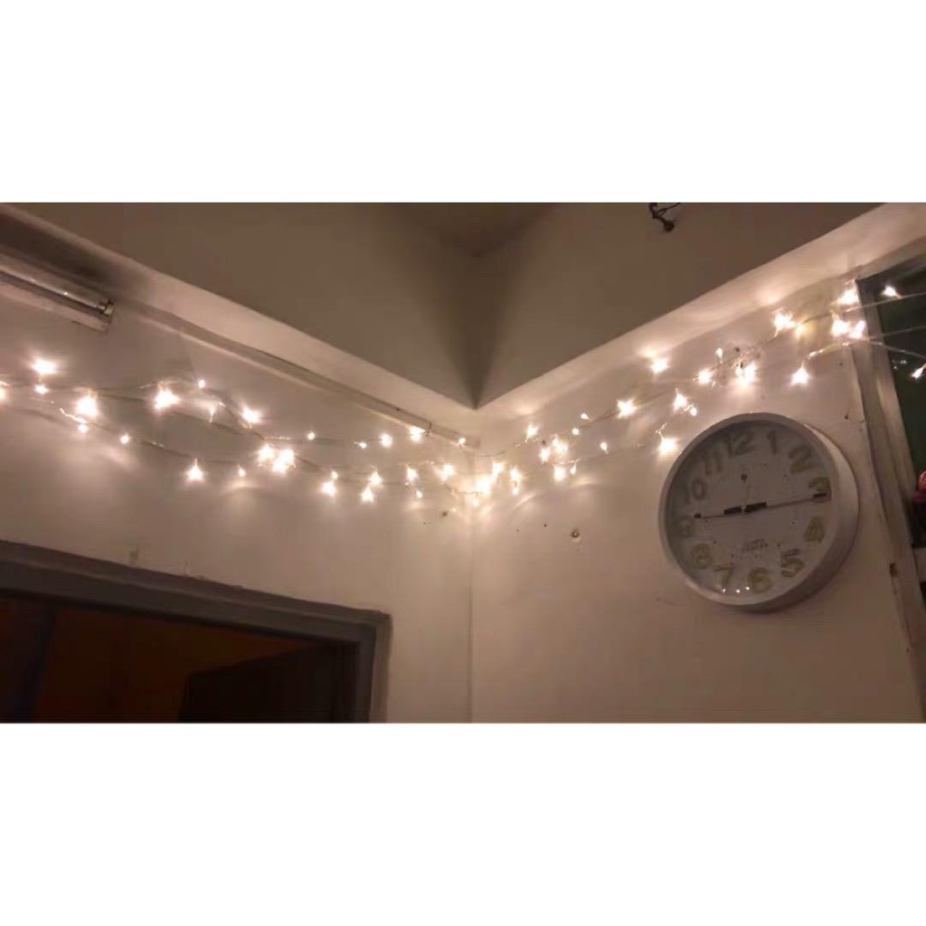 ไฟประดับ ไฟกระพริบ led 100ดวง ยาว9m นิ่งได้ ไฟตกแต่ง 100led ไฟแต่งสวน ไฟหิ่งห้อย ไฟนางฟ้า ไฟหยดน้ำ ไฟปีใหม่ ไฟคริสมาสต์