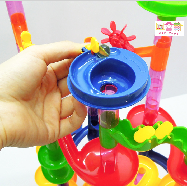 MARBLE RUN รางลูกแก้วหรรษา แบบประกอบเองตามจินตนาการ รุ่น105 pcs.