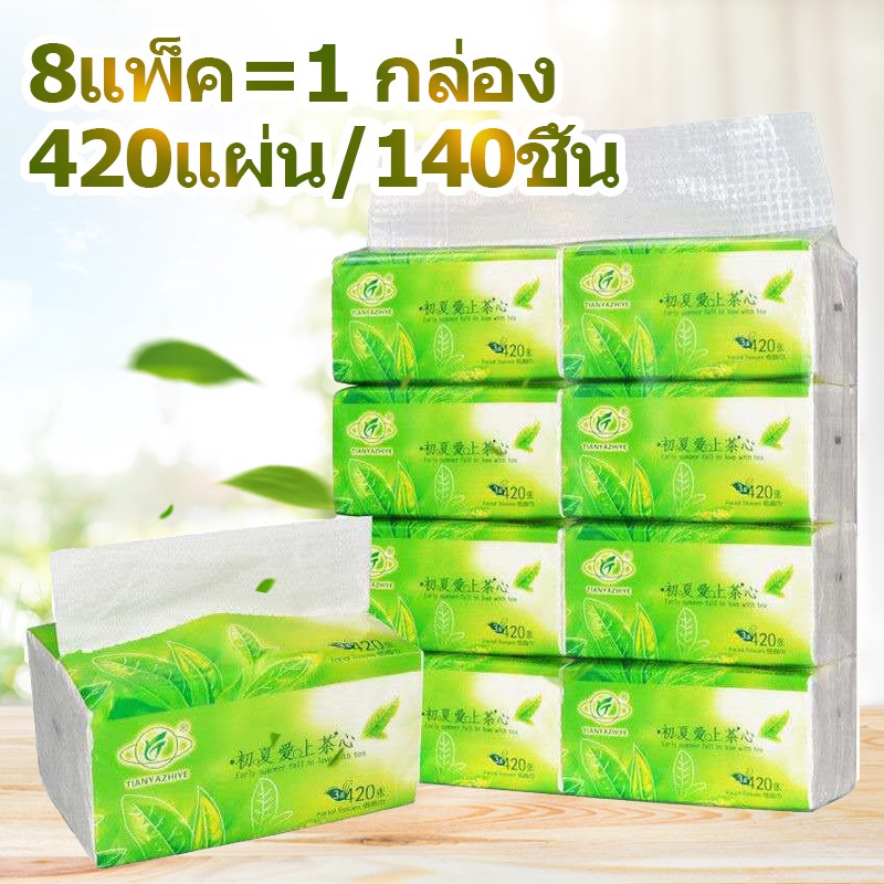 📌พร้อมส่ง🚩420แผ่น/ห่อ กระดาษทิชชู กระดาษทิชชูพกพา เอนกประสงค์ กระดาษเช็ค กระดาษเช็ดหน้า กระดาษชำระ
