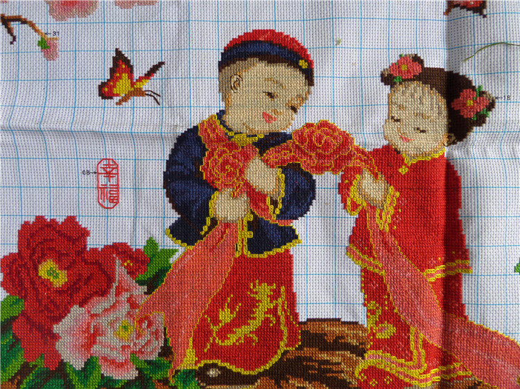 เครื่องดนตรี ชุดปักครอสติส พิมพ์ลาย ครอสติสจีน งานฝีมือทำที่บ้าน DIY