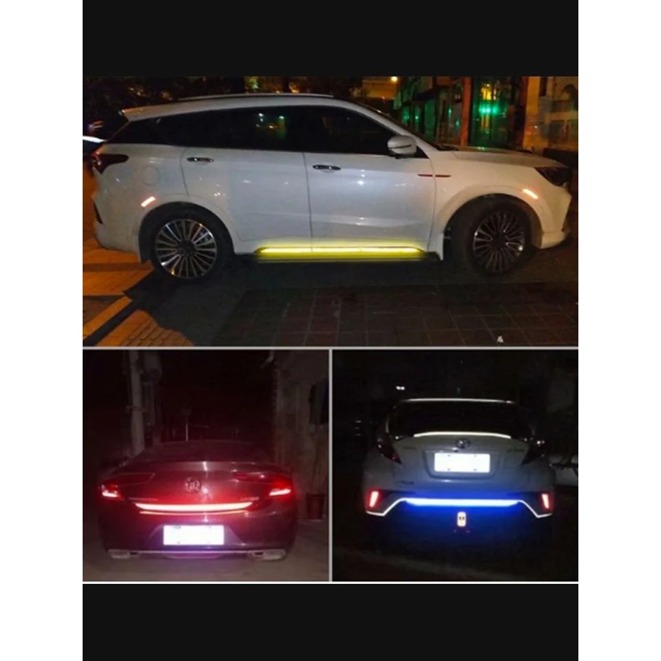 !!สินค้าขายดี!! สติ๊กเกอร์สะท้อนแสงติดท้ายรถยนต์ 5 ชิ้น/เซ็ต CAR Reflective Sticker