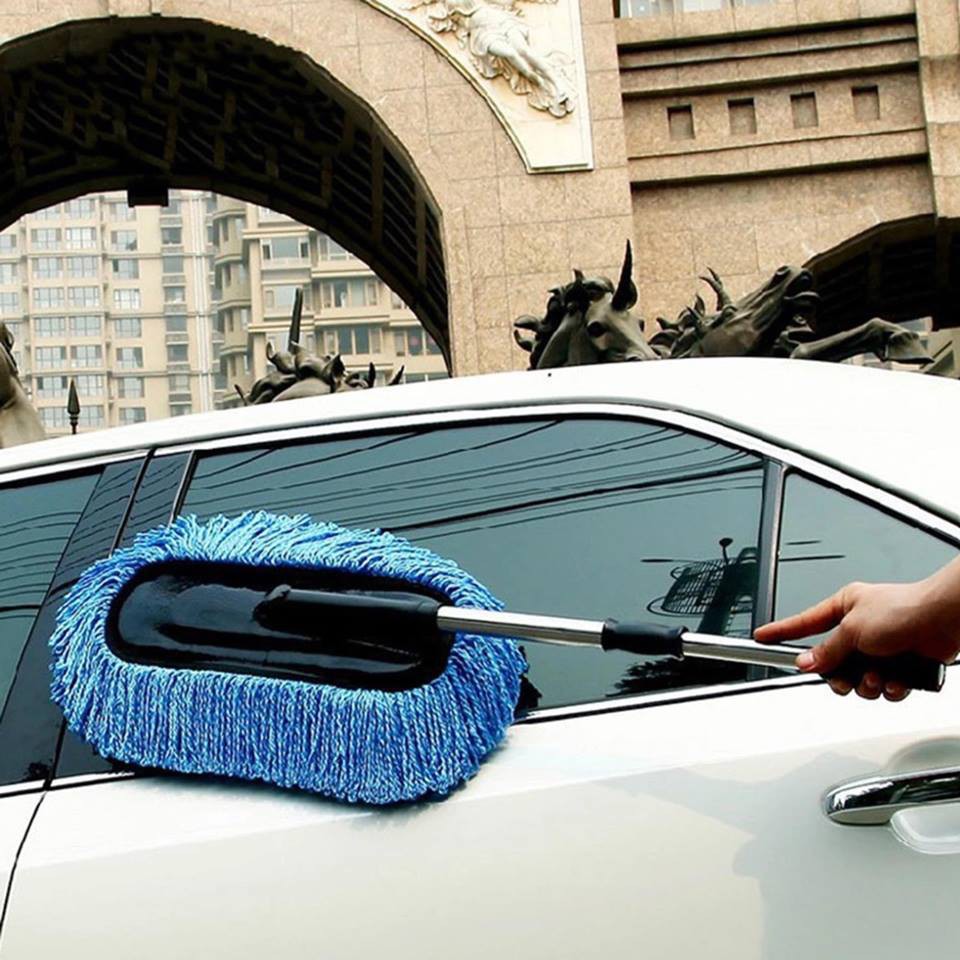 Gion - ไม้ปัดฝุ่นรถยนต์ ผ้าไมโครไฟเบอร์ ปรับขนาดได้ คละสี