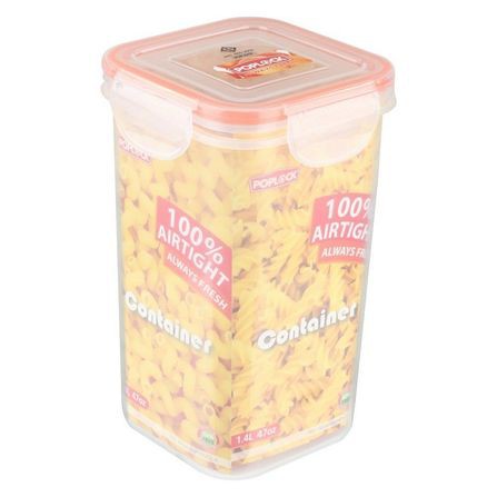 กล่องอาหาร POP LOCK 9141 1.4 ลิตร สีส้ม เก็บอาหารโดยไม่มีกลิ่นออกมารบกวน