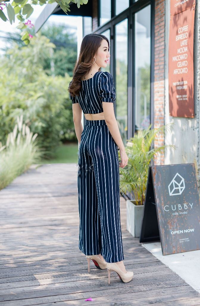 PS0021 เสื้อผ้าแฟชั่น เสื้อผ้าเกาหลี ชุดเซ็ทเกาหลี ชุดเซ็ต ชุดไปเที่ยว ชุดออกงาน ชุดทำงาน