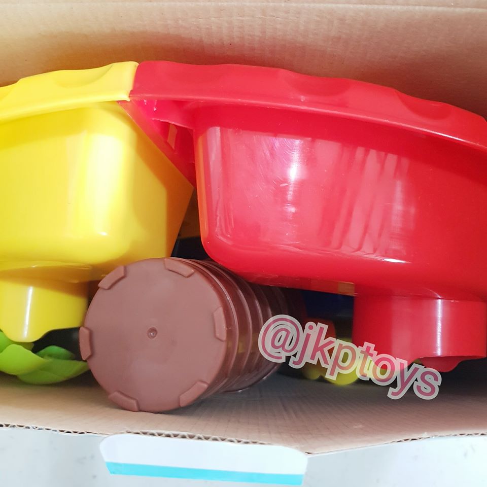 โต๊ะเล่นทรายสดใส ทรงกลม รูปต้นมะพร้าว