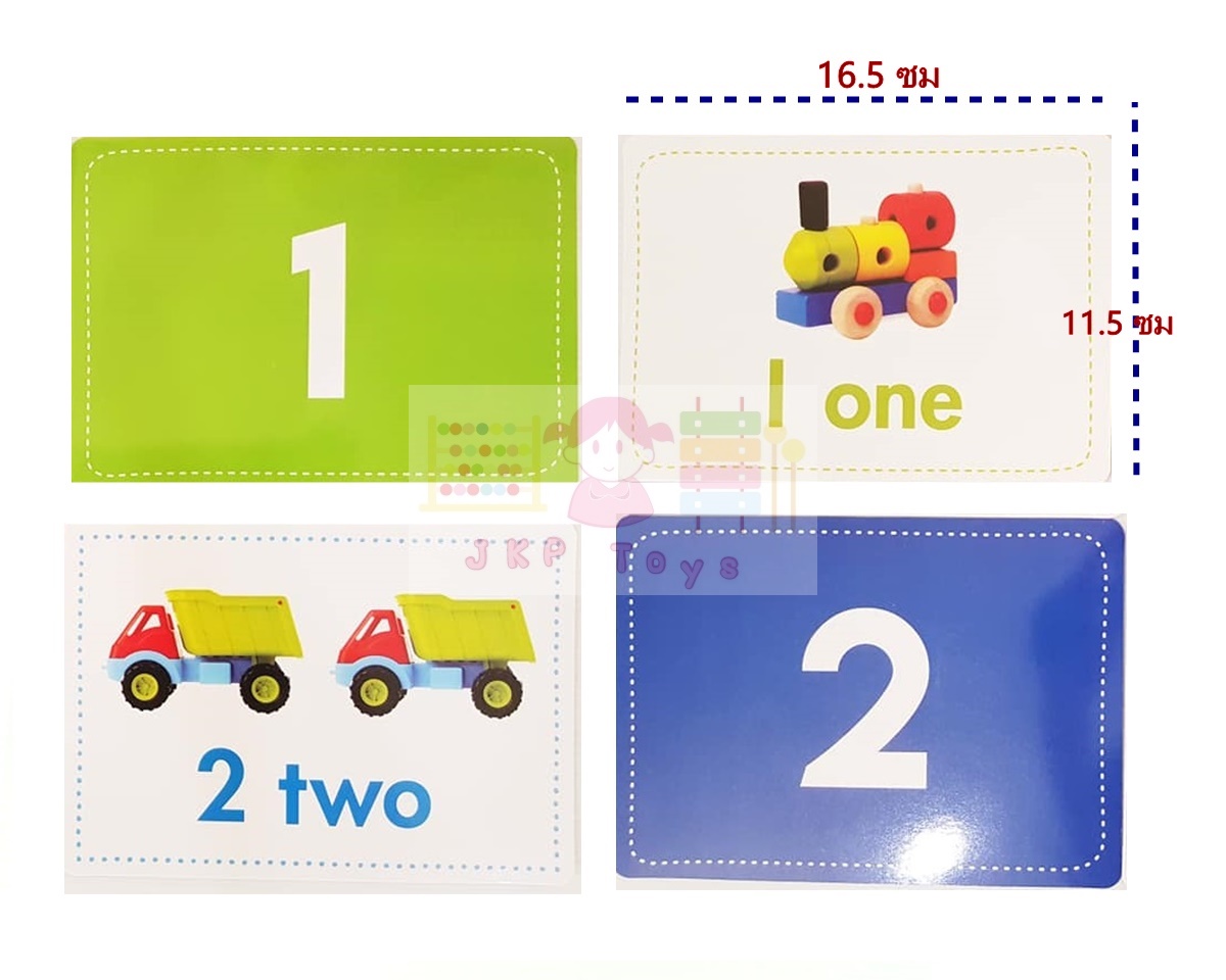 เซตการ์ดคำศัพท์ ตัวอักษร ตัวเลข ขนาดใหญ่ (11.5x17.5ซม) Wipe-Clean Flashcard (Scholastic)
