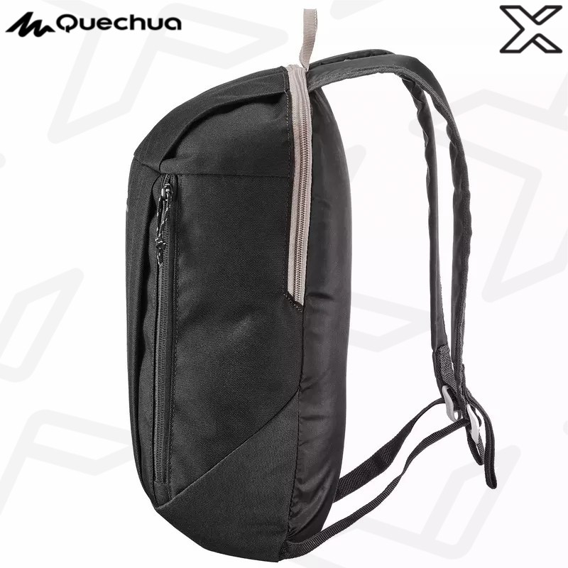QUECHUA เป้สะพายหลังรุ่น NH100 ขนาด 10 ลิตร (สีดำ)